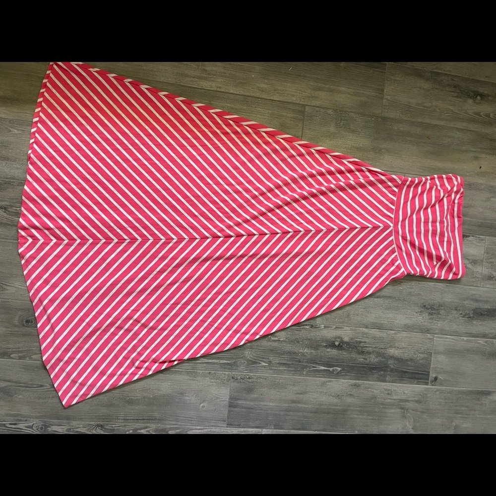 Strapless chevron maxi dress from The Limited